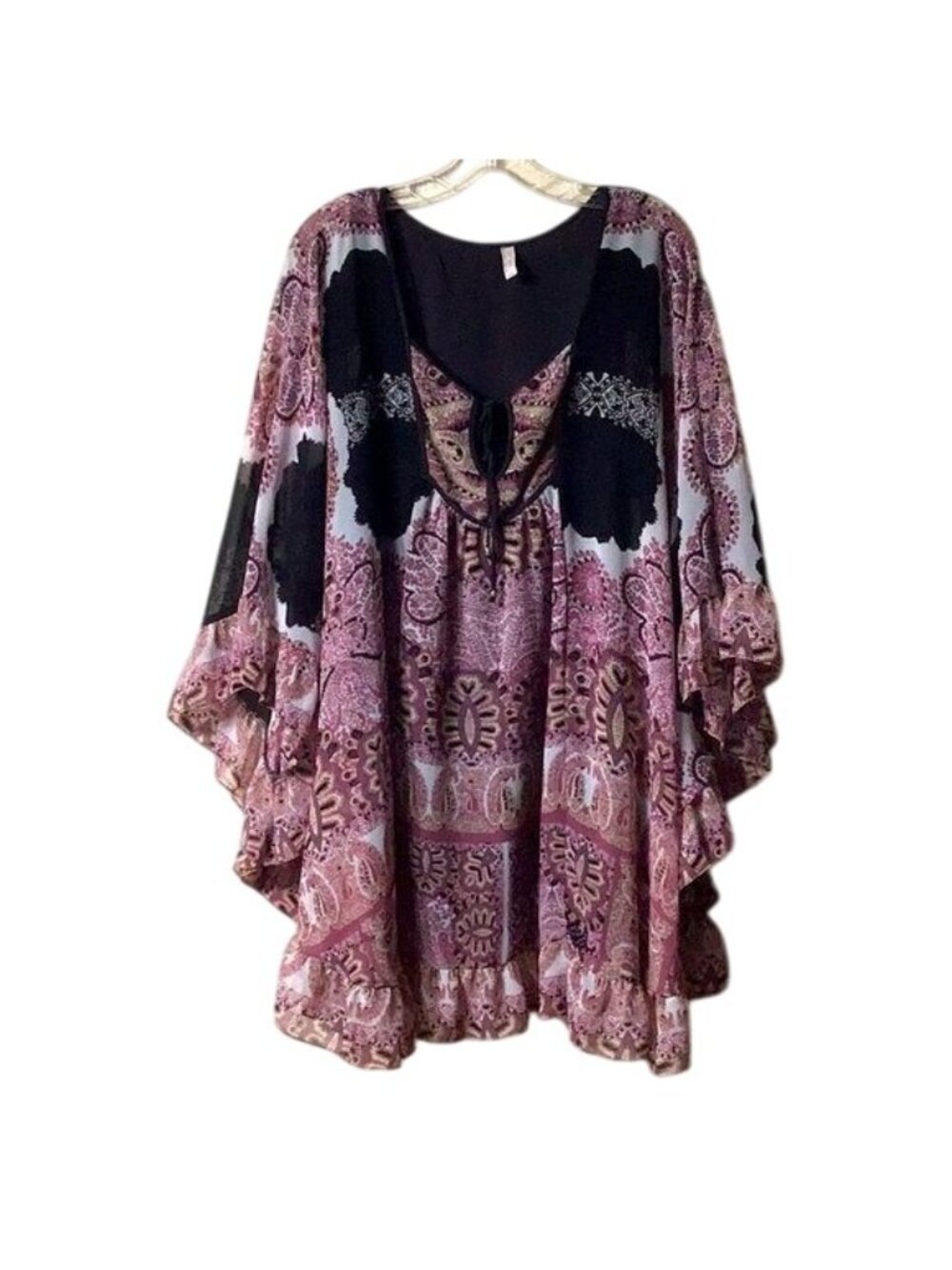 Free People Marla Dreams Black Boho Tunic - Picture 4 of 7